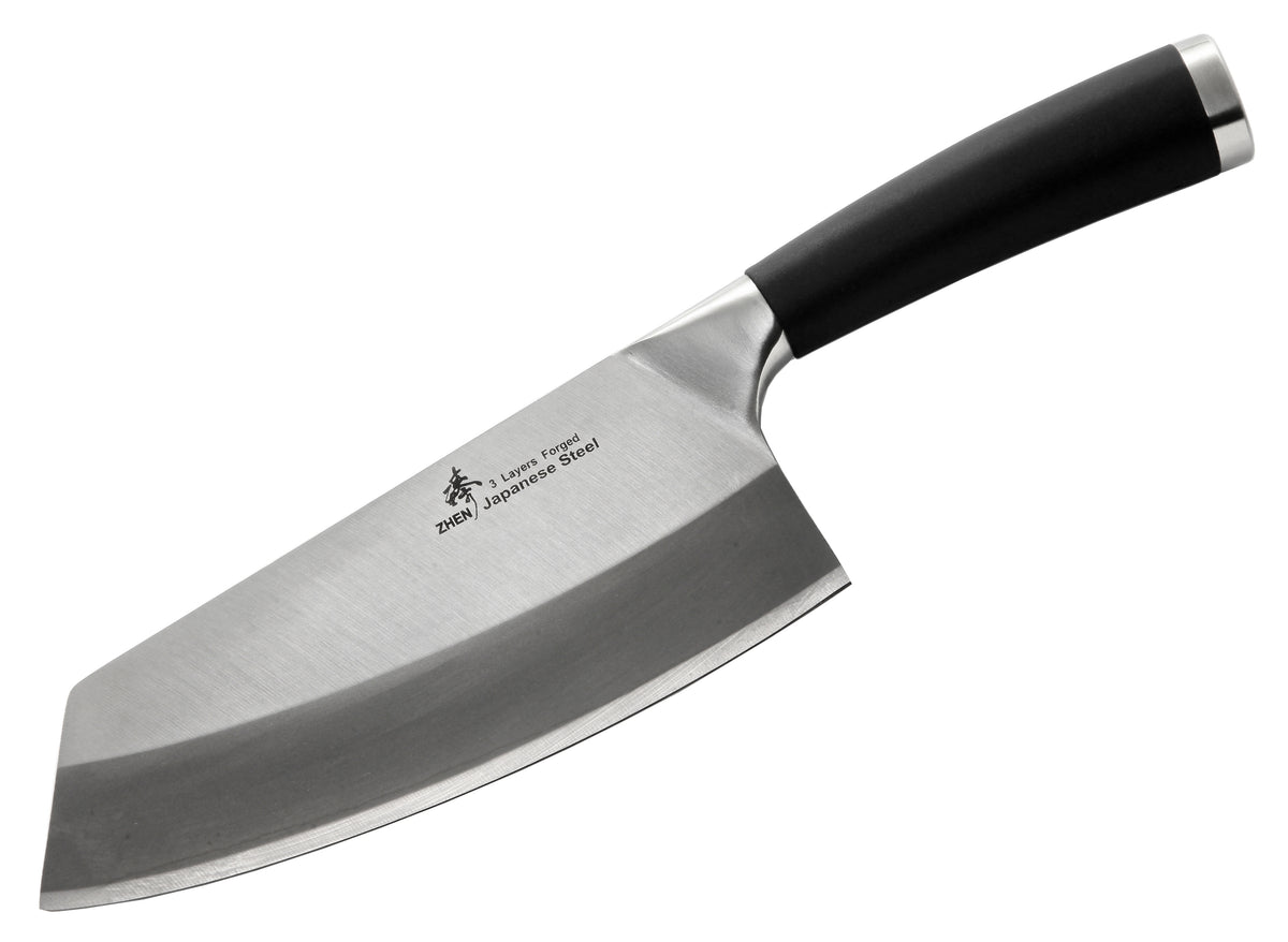 ピコロ　切り落とし　2800g 3-Layer Forged Vegetable Cleaver 7-inch, TPR – ZHEN Premium Knife