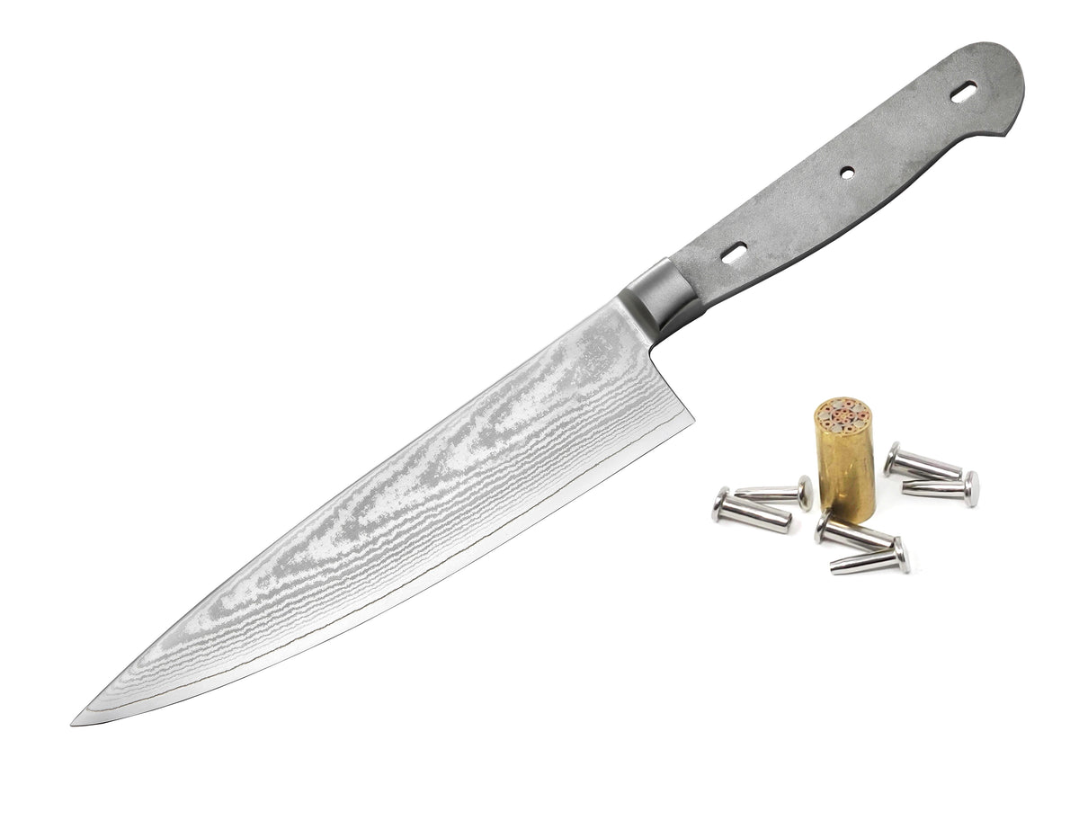 VG-10 Damascus 7.5-in Chef Knife Blank [No Logo] – ZHEN Premium Knife