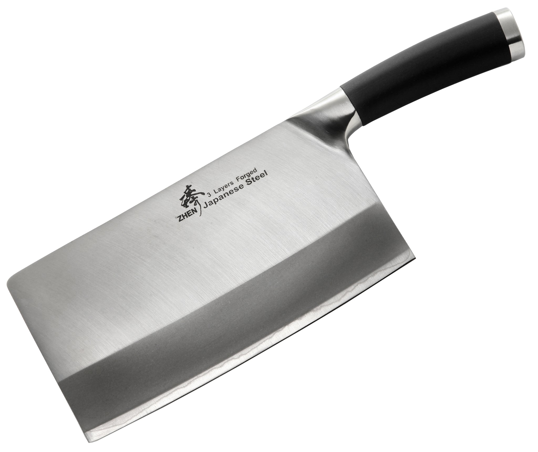 3-Layer Forged Heavy-Duty Cleaver 8-inch, TPR – ZHEN Premium Knife