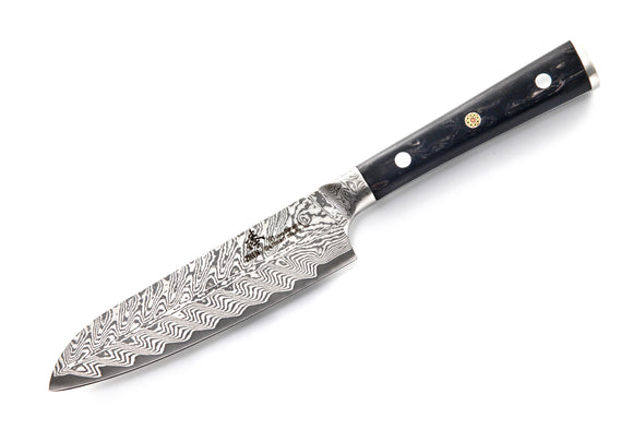 Thunder 101-Layer German Damascus Small Santoku, 5-inch